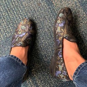 Steve Madden Blue and Gold shoes